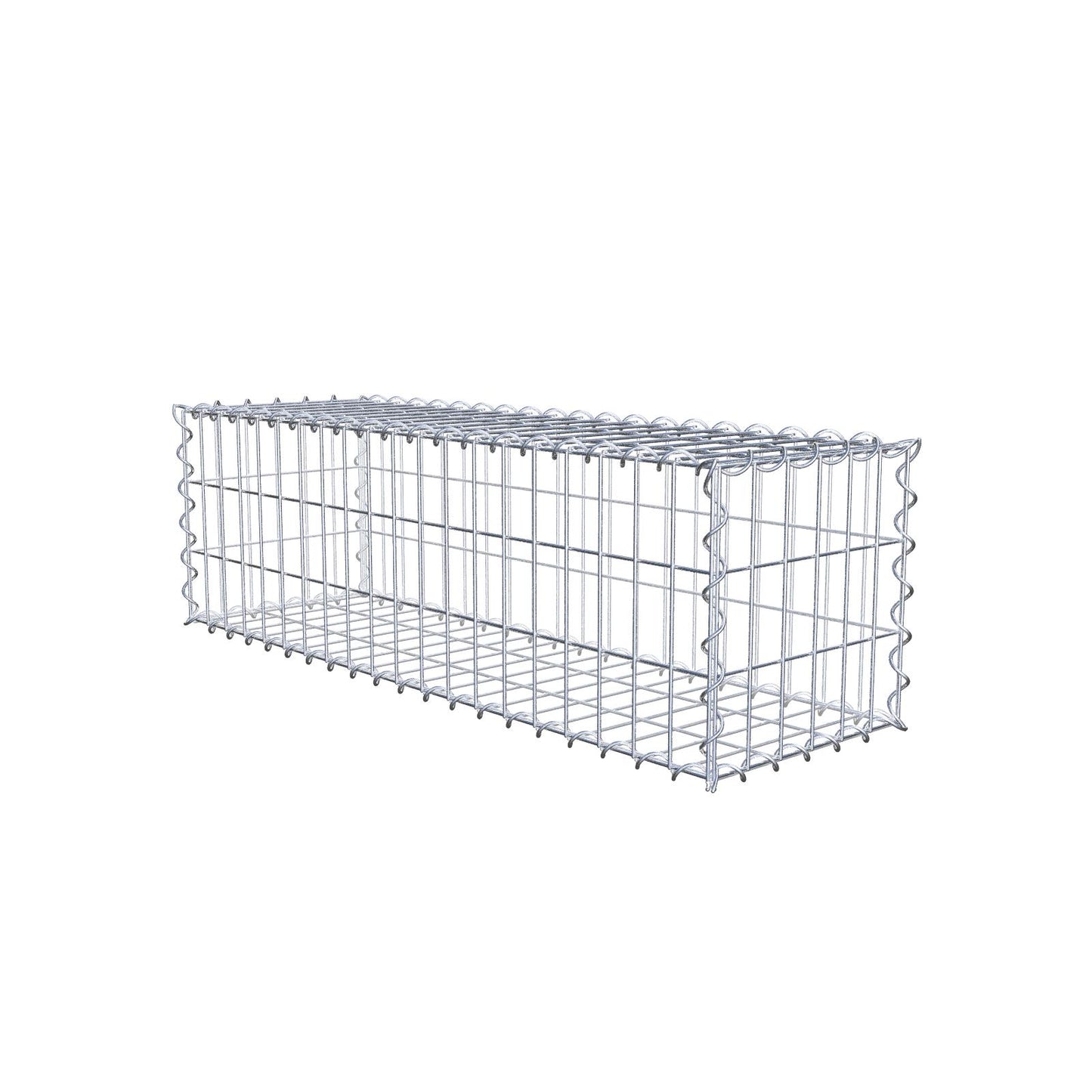 Gabione 100 cm x 30 cm x 30 cm (L x H x T), Maschenweite 5 cm x 10 cm, Spirale