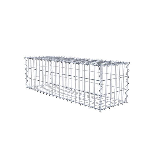 Gabion 100 cm x 30 cm x 30 cm (L x H x P), mailles 5 cm x 10 cm, spirale
