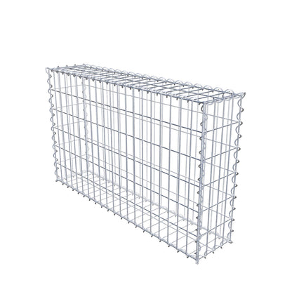 Gabbione 100 cm x 60 cm x 20 cm (L x H x P), maglia 5 cm x 10 cm, spirale