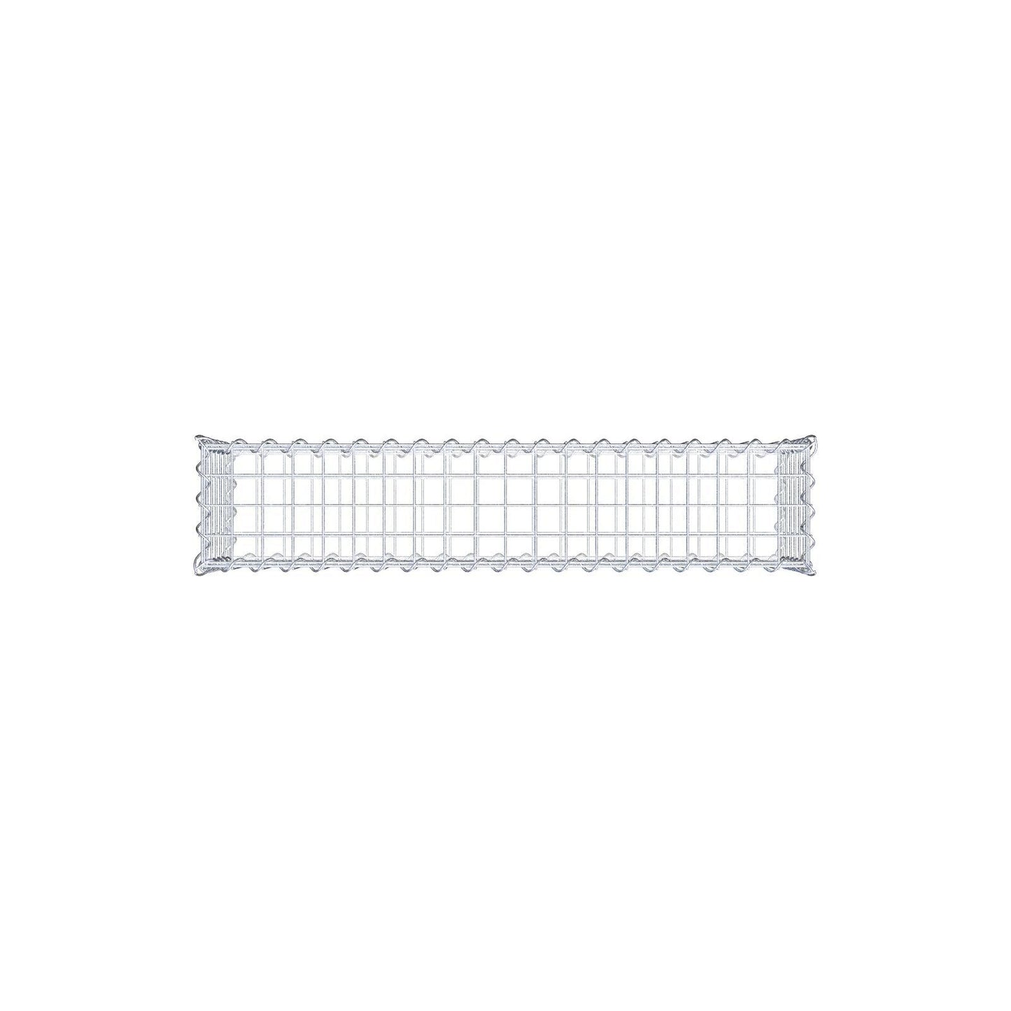 Lot de 2 gabions 100 cm x 30 cm x 20 cm (L x H x P), mailles 5 x 5 cm, spirale