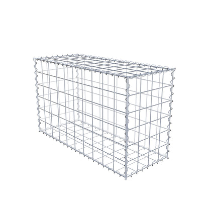 Gabião 100 cm x 60 cm x 40 cm (C x A x P), malhagem 10 cm x 10 cm, espiral