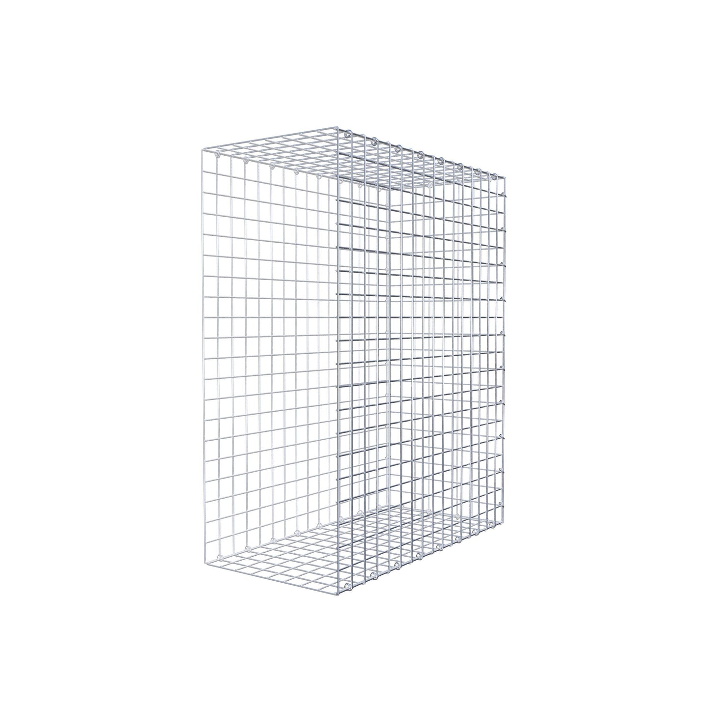 Gavión complementario de tipo 2 100 cm x 80 cm x 40 cm (largo x alto x fondo), malla 5 cm x 5 cm, anillo en C