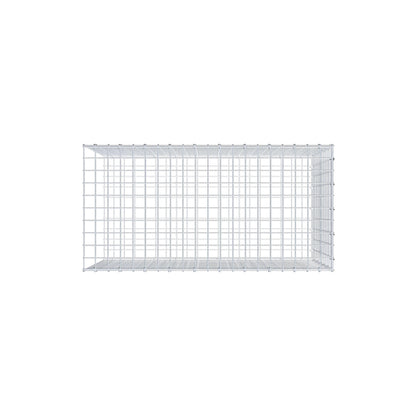 Monteret gabion type 2 100 cm x 60 cm x 50 cm (L x H x D), maskestørrelse 5 cm x 5 cm, C-ring