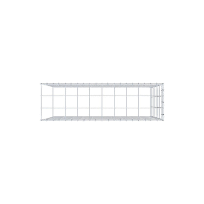 Gabbione aggiuntivo tipo 4 100 cm x 80 cm x 30 cm (L x H x P), maglia 10 cm x 10 cm, anello a C