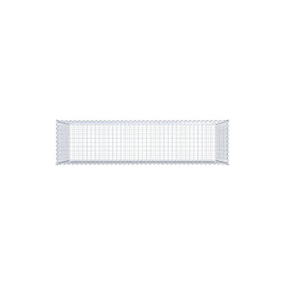 Gabion 200 cm x 100 cm x 50 cm (L x H x D), maskestørrelse 5 cm x 5 cm, spiral