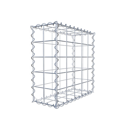 Gabbione 50 cm x 50 cm x 20 cm (L x H x P), maglia 10 cm x 10 cm, spirale