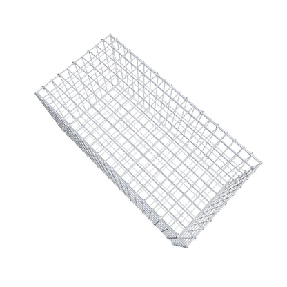 Gabion 100 cm x 50 cm x 50 cm (L x H x P), mailles 5 cm x 10 cm, anneau en C