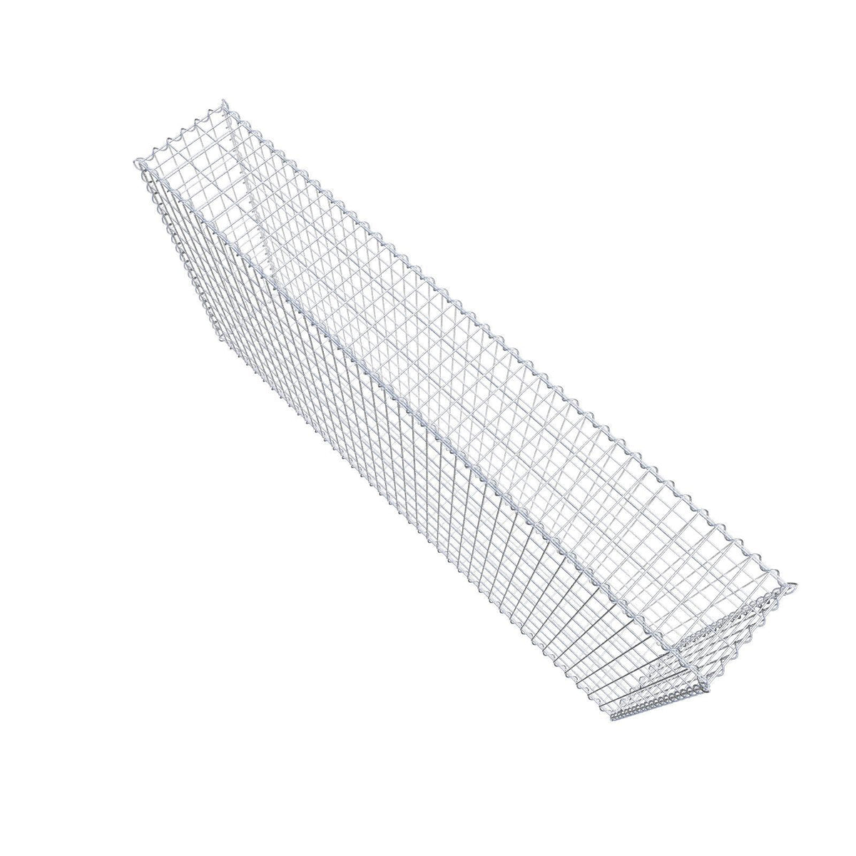 Gabion 200 cm x 100 cm x 30 cm (L x H x D), mesh size 5 cm x 10 cm, spiral