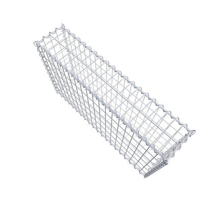 Gabbione 100 cm x 60 cm x 20 cm (L x H x P), maglia 5 cm x 10 cm, spirale