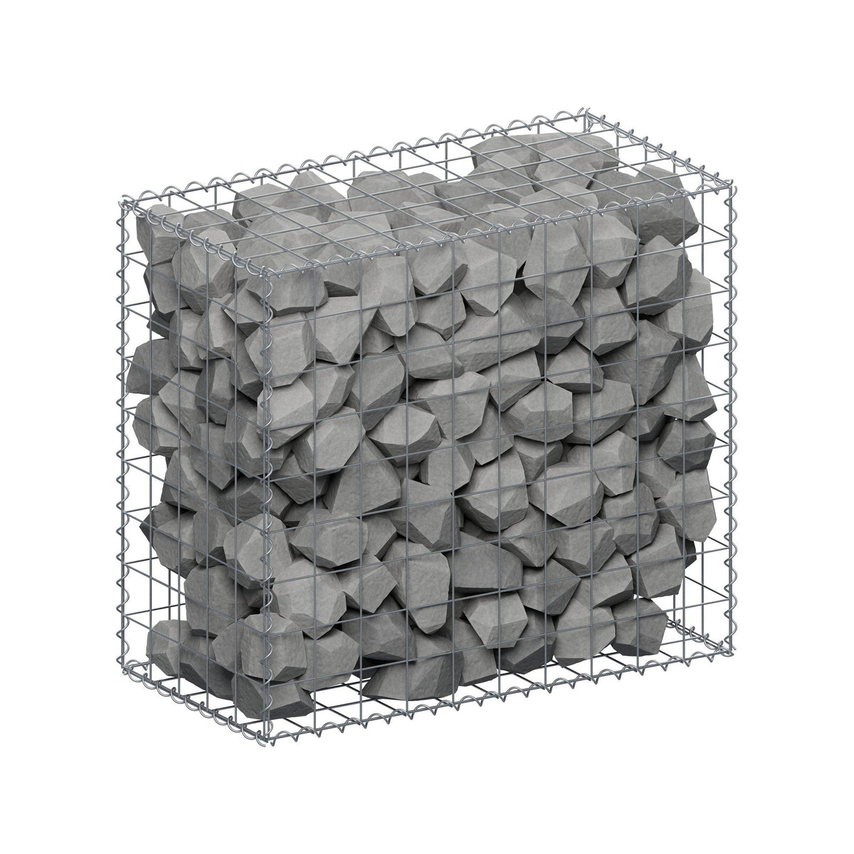 Gabion 100 cm x 90 cm x 50 cm (L x H x D), mesh size 10 cm x 10 cm, spiral