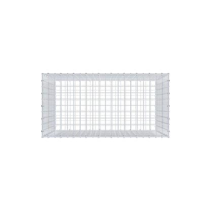 Gabion 100 cm x 80 cm x 50 cm (L x H x P), mailles 5 cm x 5 cm, anneau en C