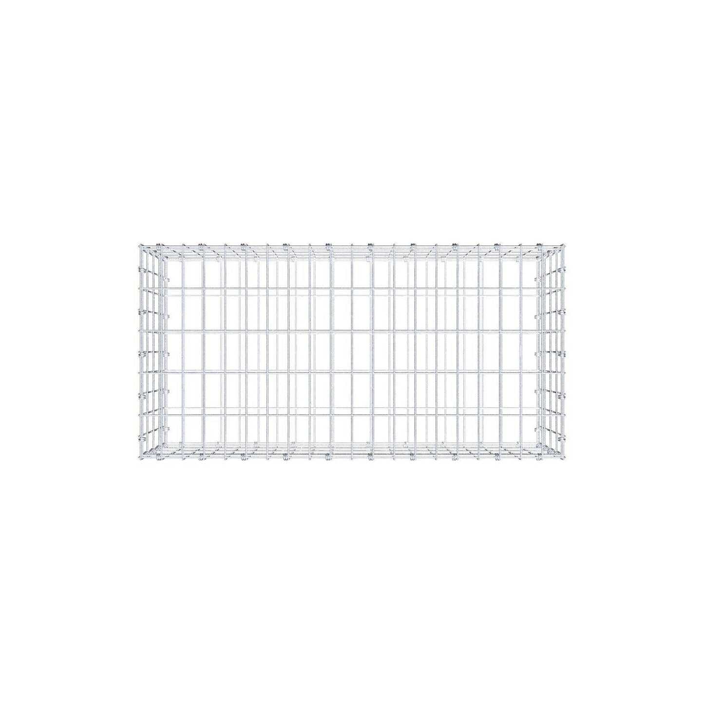 Gabion 100 cm x 40 cm x 50 cm (L x H x D), maskestørrelse 5 x 10 cm, spiralring
