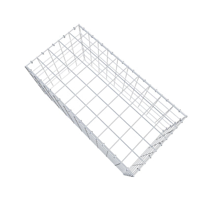 Monteret gabion type 3 100 cm x 50 cm x 50 cm (L x H x D), maskestørrelse 10 cm x 10 cm, C-ring