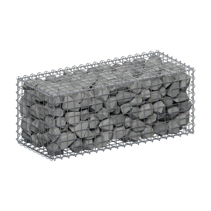 Schanskorf 100 cm x 40 cm x 40 cm (L x H x D), maaswijdte 5 cm x 5 cm, spiraalvormig
