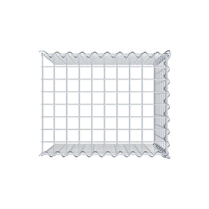 Gabion rapporté type 4 50 cm x 40 cm x 40 cm (L x H x P), mailles 5 cm x 5 cm, spirale