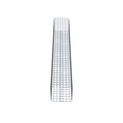 Colonne de gabion carrée galvanisée à chaud, 32 cm x 32 cm, 200 cm de hauteur, MW 5 cm x 5 cm