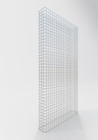 Gabionenzaun Länge 117 cm, Höhe 200 cm, Tiefe 12 cm, Maschenweite 5 x 5 cm