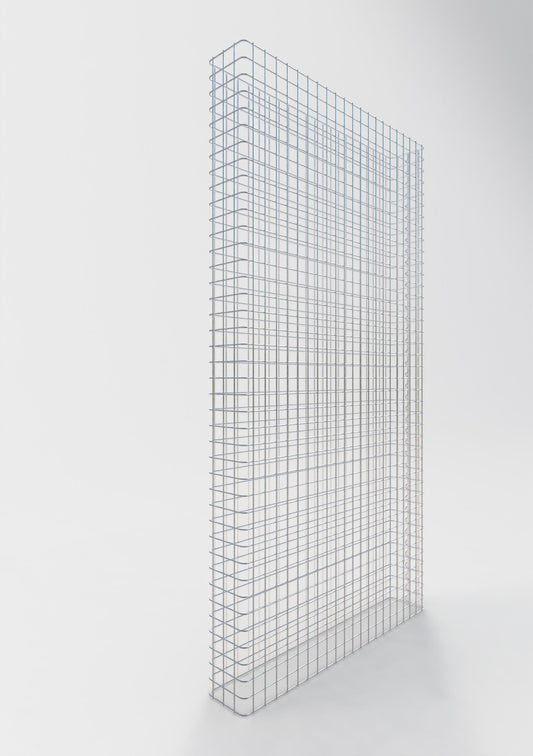 Clôture en gabion Longueur 117 cm, hauteur 200 cm, profondeur 12 cm, mailles 5 x 5 cm