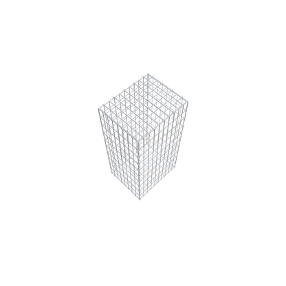 Gavión 100 cm x 40 cm x 50 cm (L x A x P), luz de malla 5 cm x 10 cm, anillo en C