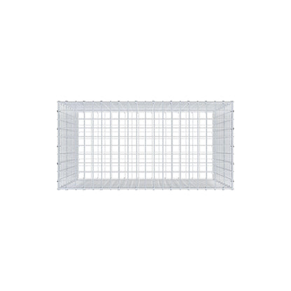 Gabião 100 cm x 90 cm x 50 cm (C x A x P), malhagem 5 cm x 5 cm, anel C