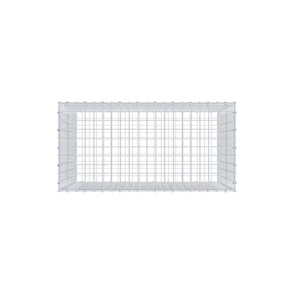 Gabião 100 cm x 70 cm x 50 cm (C x A x P), malhagem 5 cm x 5 cm, anel C