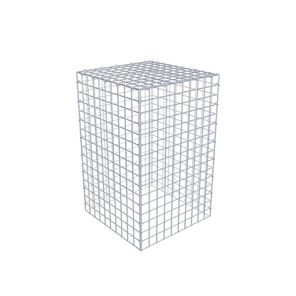 Monteret gabion type 3 80 cm x 50 cm x 50 cm (L x H x D), maskestørrelse 5 cm x 5 cm, C-ring