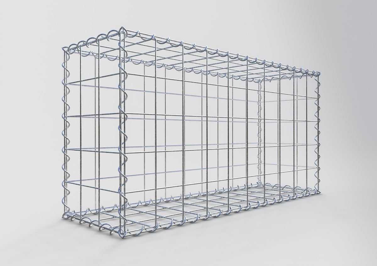 Gabion 100 cm x 50 cm x 30 cm (L x H x P), mailles 10 cm x 10 cm, spirale