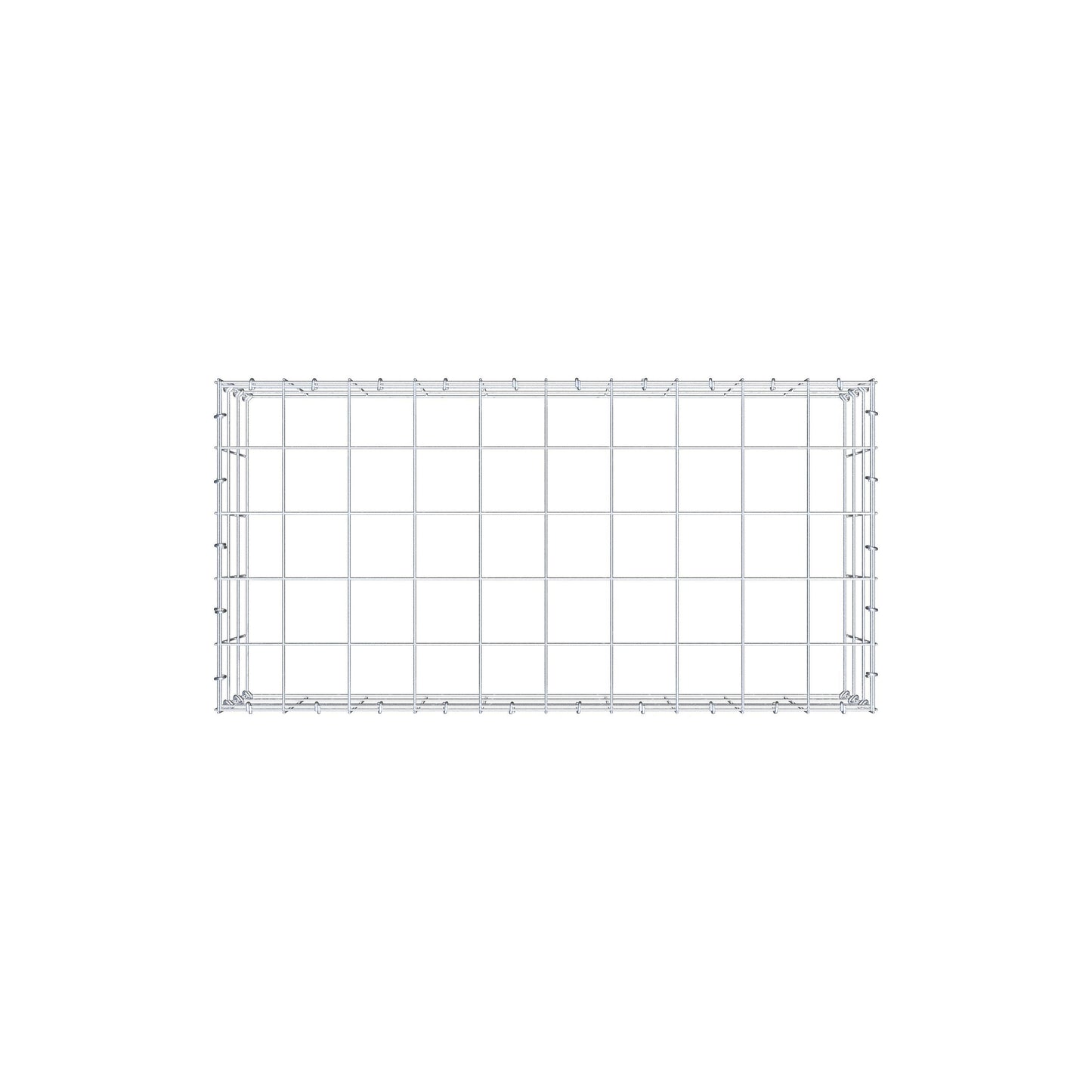 Anbaugabione Typ 3 100 cm x 30 cm x 50 cm (L x H x T), Maschenweite 10 cm x 10 cm, C-Ring