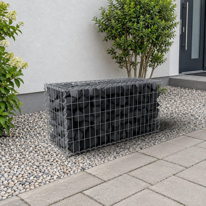 Gabion 100 cm x 50 cm x 40 cm (L x H x D), mesh size 5 cm x 10 cm, spiral