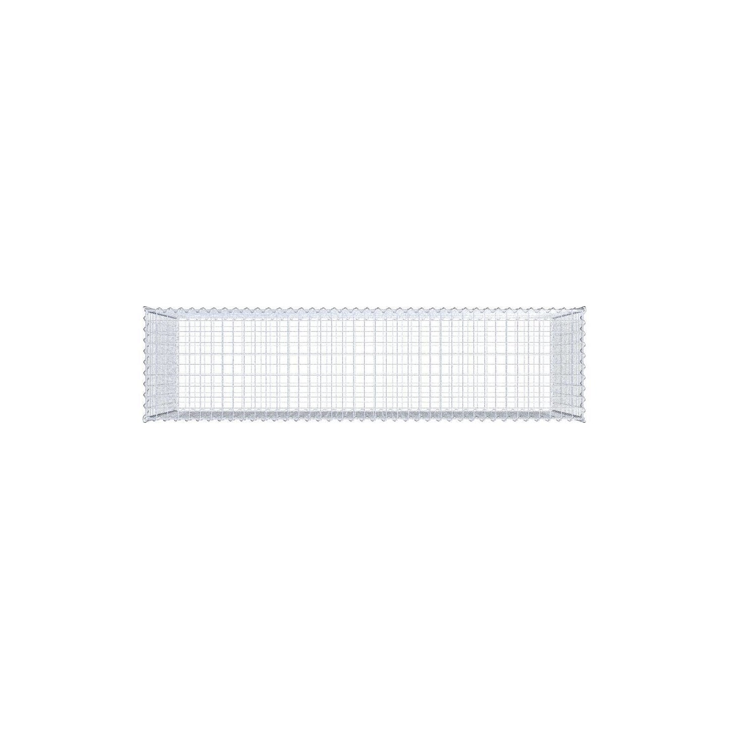 Schanskorf 200 cm x 100 cm x 50 cm (L x H x D), maaswijdte 5 cm x 5 cm, spiraalvormig