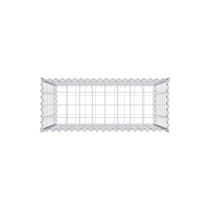 Gabbione 100 cm x 90 cm x 40 cm (L x H x P), maglia 10 cm x 10 cm, spirale