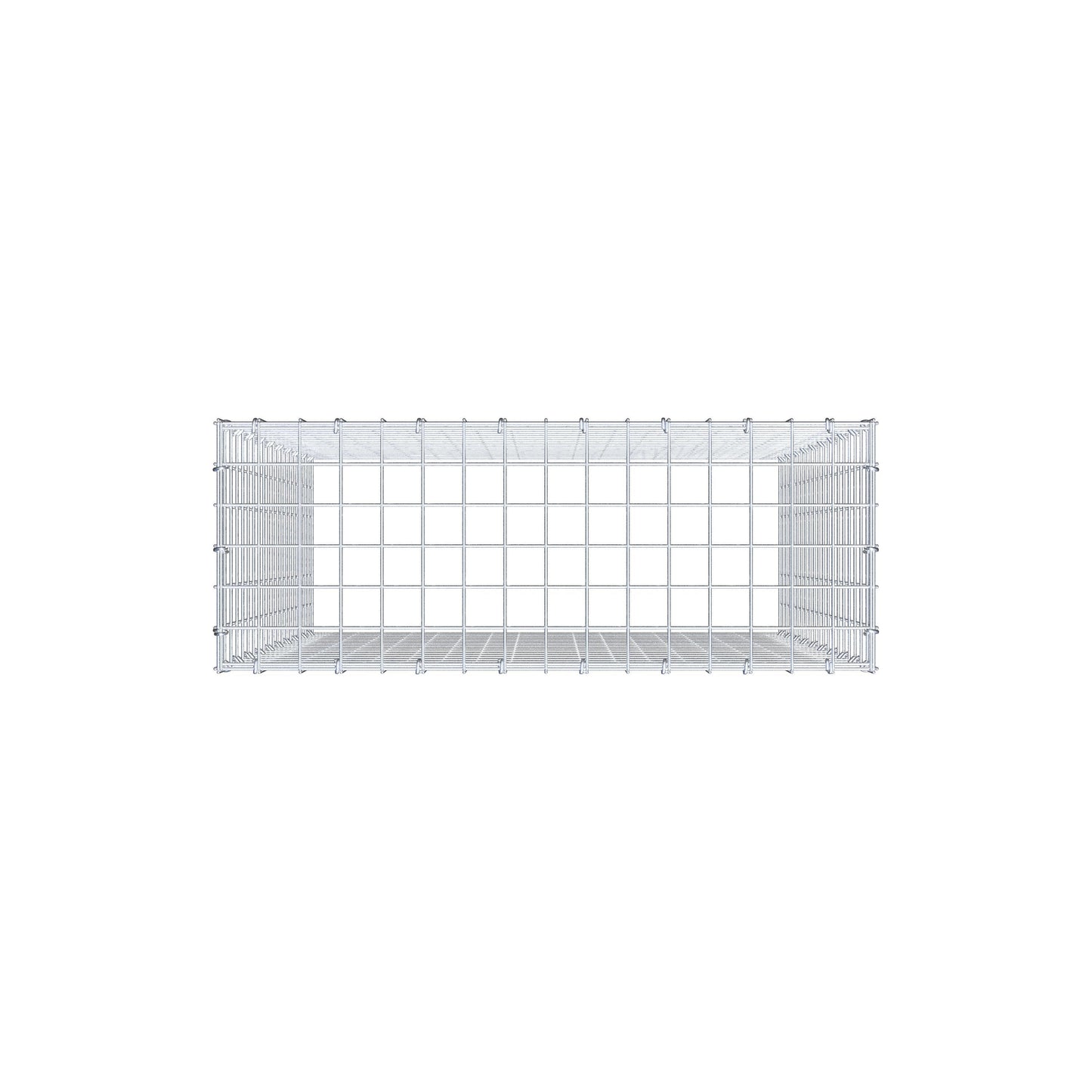 Gabião Tipo 3 100 cm x 80 cm x 30 cm (C x A x P), malhagem 5 cm x 5 cm, anel C