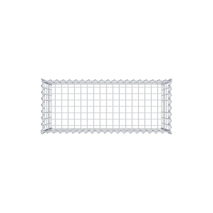 Opvokset gabion type 3 100 cm x 50 cm x 40 cm (L x H x D), maskestørrelse 5 cm x 10 cm, spiral