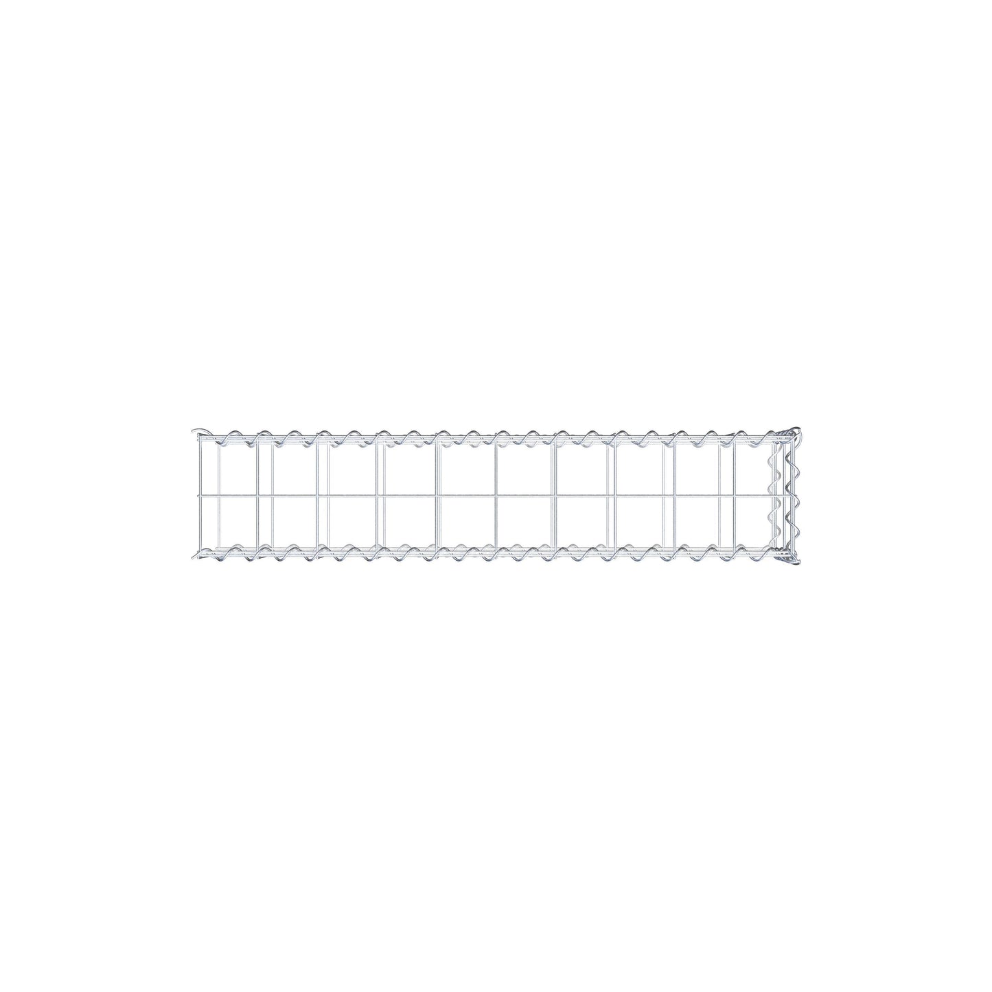 Add-on schanskorf type 2 100 cm x 20 cm x 20 cm (L x H x D), maaswijdte 10 cm x 10 cm, spiraal