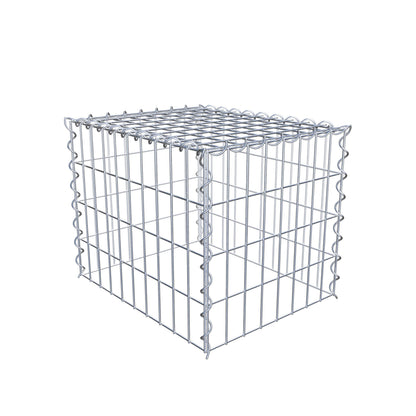 Gabion rapporté type 3 50 cm x 40 cm x 40 cm (L x H x P), mailles 5 cm x 10 cm, spirale