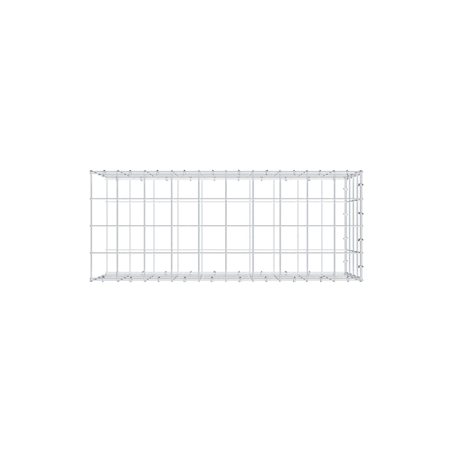 Pila adicional tipo 2 100 cm x 40 cm x 40 cm (L x A x P), malla 10 cm x 10 cm, anillo en C