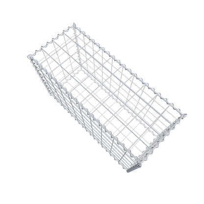 Gabião 100 cm x 60 cm x 40 cm (C x A x P), malhagem 10 cm x 10 cm, espiral