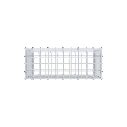 Gabion 50 cm x 40 cm x 20 cm (L x H x P), mailles 5 cm x 5 cm, anneau en C