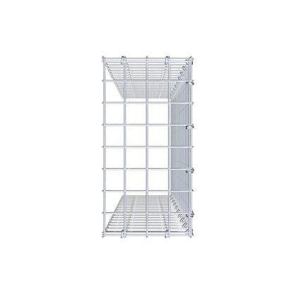 Monteret gabion type 4 100 cm x 20 cm x 40 cm (L x H x D), maskestørrelse 5 cm x 5 cm, C-ring