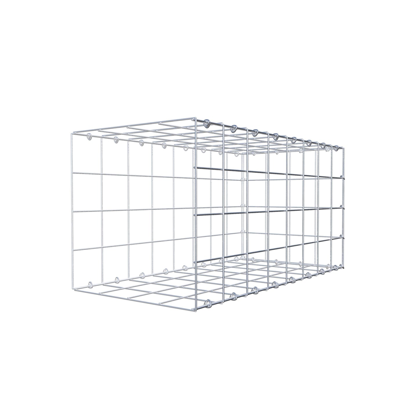 Anbaugabione Typ 2 80 cm x 40 cm x 40 cm (L x H x T), Maschenweite 10 cm x 10 cm, C-Ring