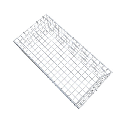 Monteret gabion type 3 100 cm x 40 cm x 50 cm (L x H x D), maskestørrelse 5 cm x 10 cm, C-ring