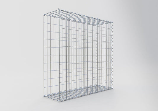 Gavión adulto tipo 2 100 cm x 100 cm x 30 cm (largo x alto x profundidad), tamaño de malla 5 cm x 10 cm, espiral