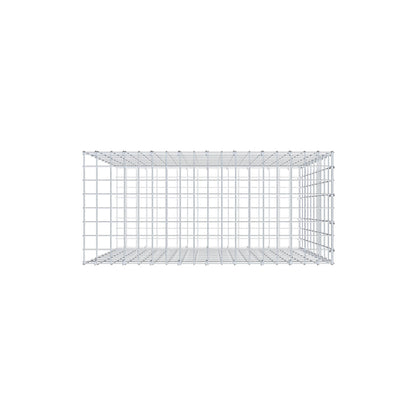 Mounted gabion type 2 100 cm x 90 cm x 40 cm, mesh size 5 cm x 10 cm, C-ring