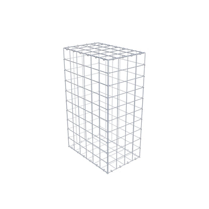 Gabion 100 cm x 60 cm x 40 cm (L x H x D), maskestørrelse 10 cm x 10 cm, C-ring