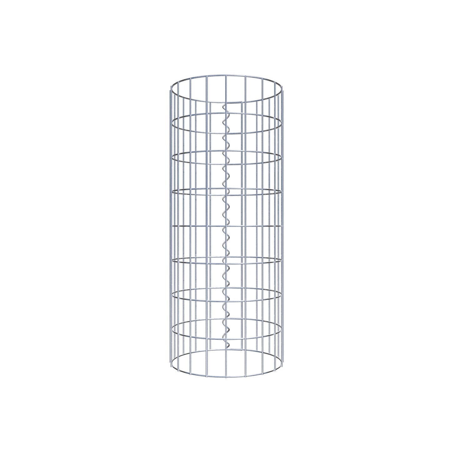 Colonne de gabion ronde 32 cm de diamètre, 80 cm de hauteur, maille 5 cm x 10 cm