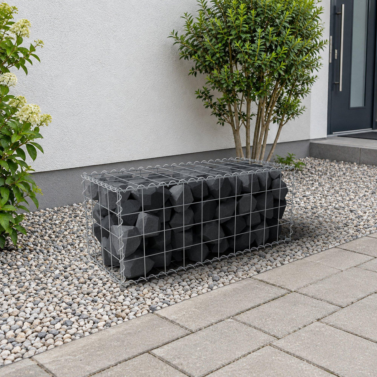 Gabione 100 cm x 40 cm x 40 cm (L x H x T), Maschenweite 10 cm x 10 cm, Spirale