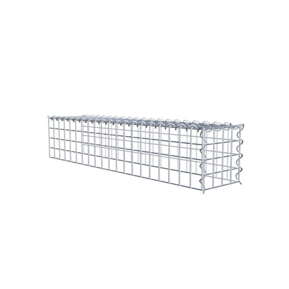 Gabion rapporté type 4 100 cm x 20 cm x 20 cm (L x H x P), mailles 5 cm x 5 cm, spirale