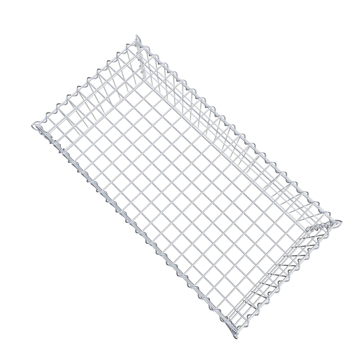 Gabbione aggiuntivo tipo 3 100 cm x 30 cm x 50 cm (L x H x P), dimensione maglia 5 cm x 10 cm, a spirale