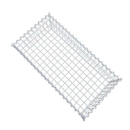 Gabbione aggiuntivo tipo 3 100 cm x 30 cm x 50 cm (L x H x P), dimensione maglia 5 cm x 10 cm, a spirale
