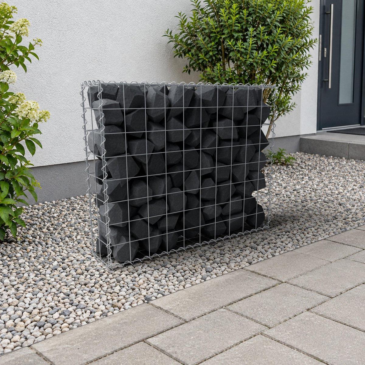 Gabião 100 cm x 80 cm x 20 cm (C x A x P), malhagem 10 cm x 10 cm, espiral